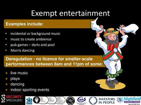 who is exempt from music licensing? In this context, what specific types of content should be considered when determining exemption?